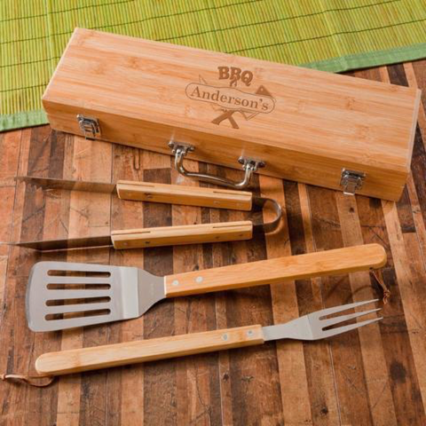 Monogrammed Grill Set