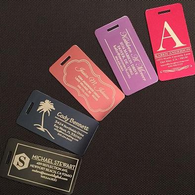 Personalized Aluminum Luggage Tags