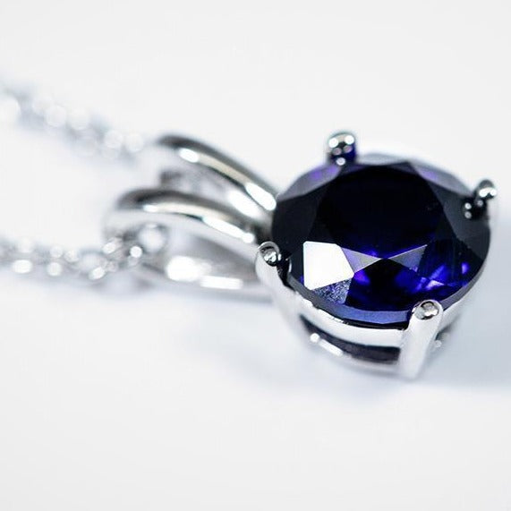 Sapphire Pendant (1.2 Carat Total Weight)