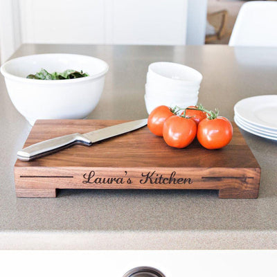 Personalized Walnut Butcher Block Chopping Boards
