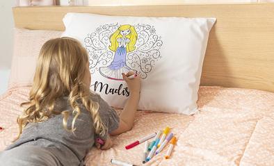 Personalized Princess Coloring Pillowcases