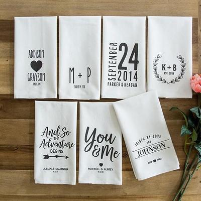 Personalized Wedding Tea Towels