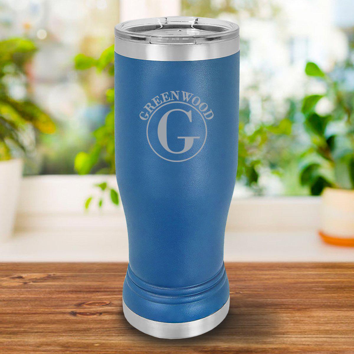 Personalized 20oz. Royal Blue Insulated Pilsner