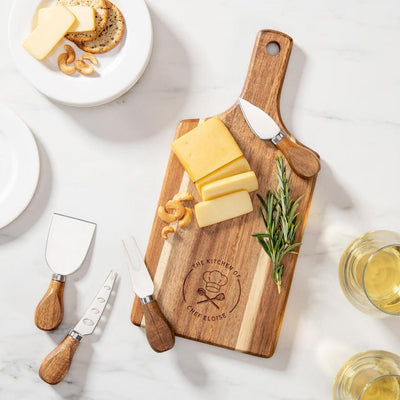 Personalized Acacia Serving Board Gift Set