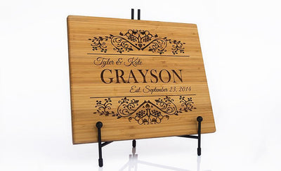 Personalized Bamboo Cutting Board 11×13