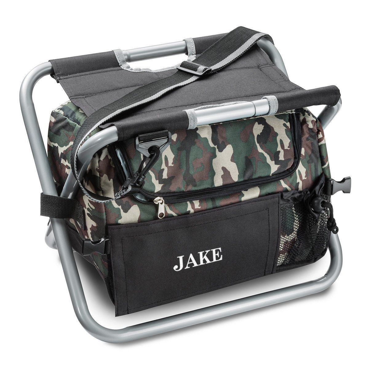 Personalized Camo Sit N’ Sip Cooler Chair – Insulated