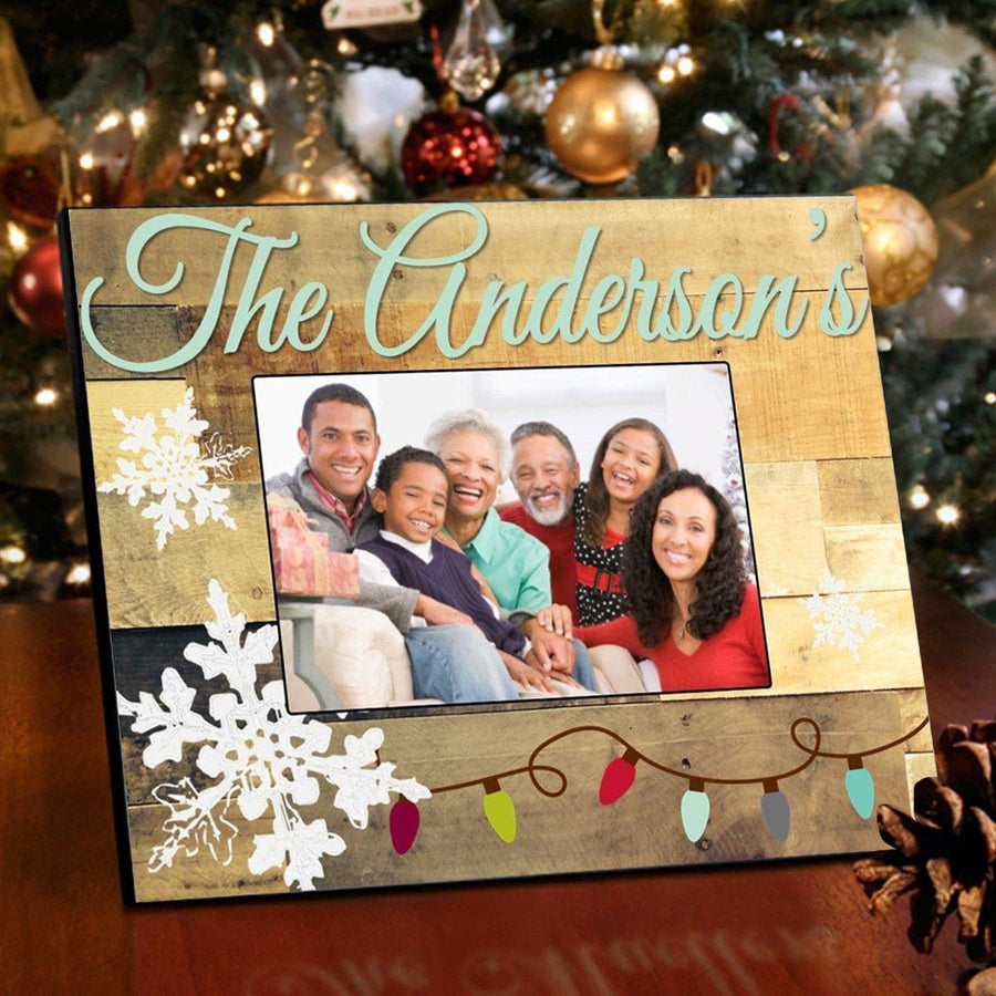 Personalized Christmas Snowflakes Picture Frames