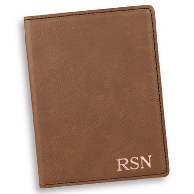Personalized Dark Brown Passport Holder
