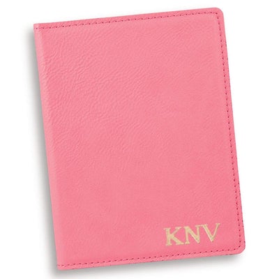 Personalized Pink Passport Holder