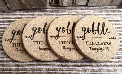 Personalized Thanksgiving Engraved Coasters – 6 Amazing Designs