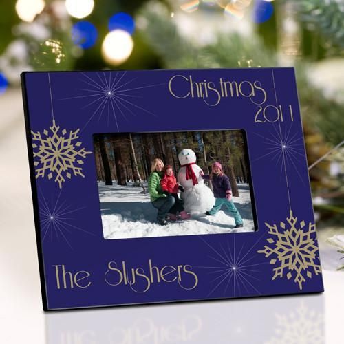 Personalized Christmas Picture Frame – Evening Snowfall