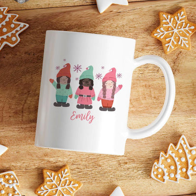 Personalized Girls Christmas Mugs