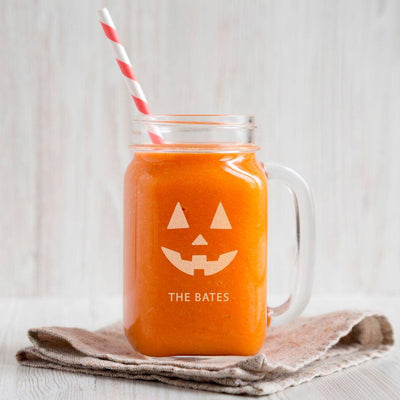 Personalized Halloween Mason Jar Glasses