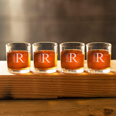 Personalized Lowball Whiskey Glasses