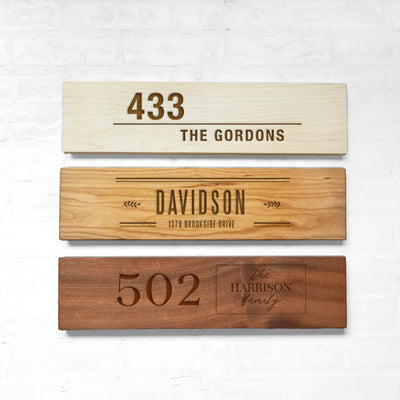 Personalized Wood Address Signs