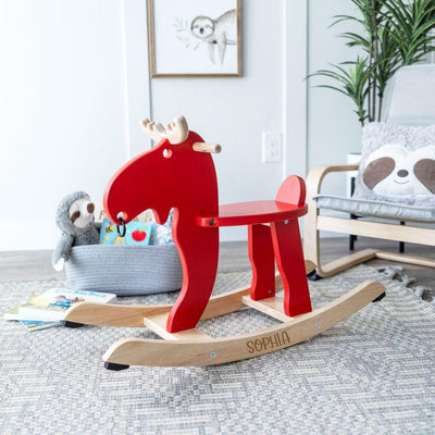 Personalized Rocking Moose
