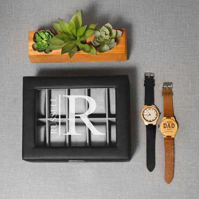 Personalized Watch Box Gift Set