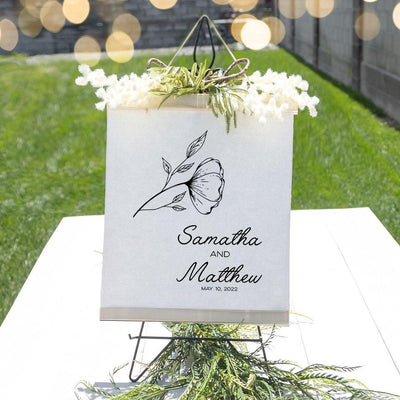 Personalized Wedding Hanging Canvas Prints