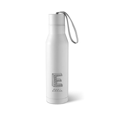 Personalized White Insulated Stainless Steel Water bottle