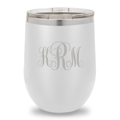 Personalized White 12oz. Insulated Wine Tumbler