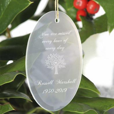 Personalized Memorial You Are Missed Christmas Ornament
