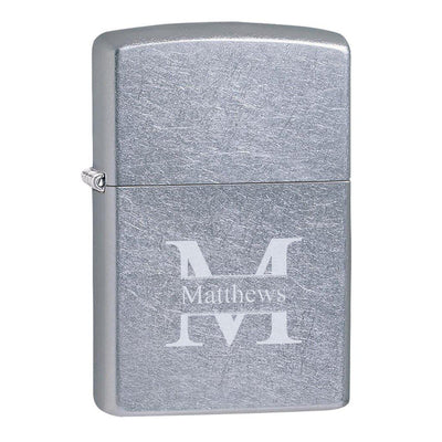 Personalized Chrome Zippo Lighter