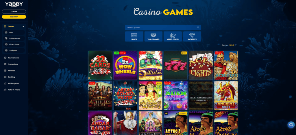 Yabby Crypto Casino