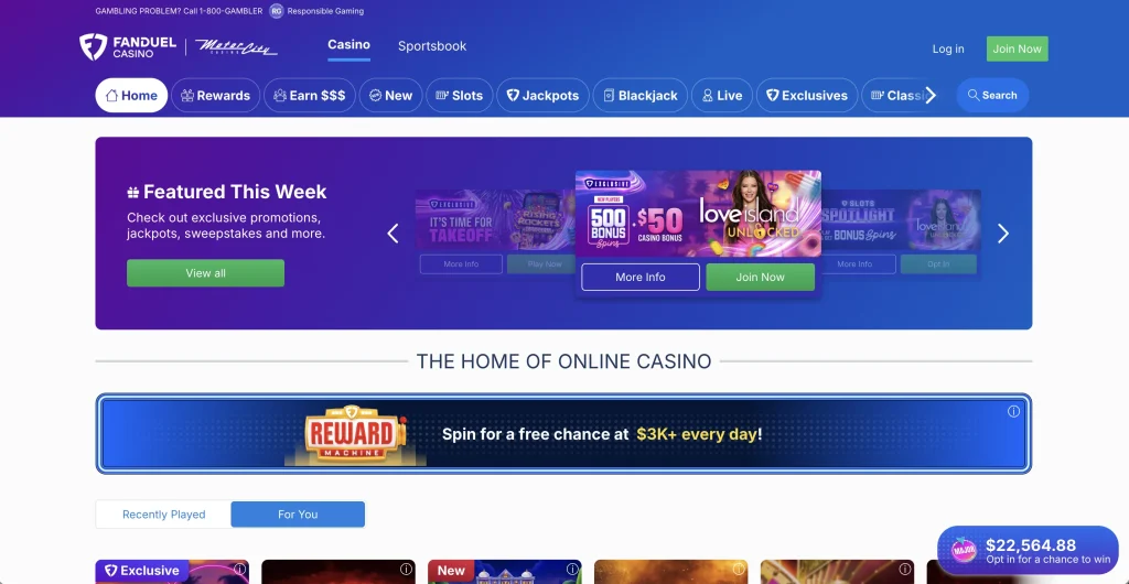 Fanduel - real money casino