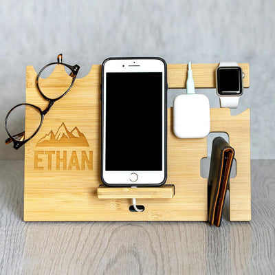 Personalized Charging Station and Desk Organizer