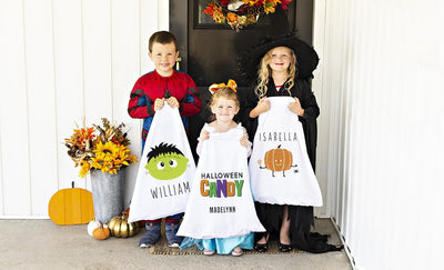 Personalized Halloween Kids Pillowcases Trick-or-Treat Bags