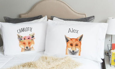 Personalized Kids Woodland Animal Pillowcases