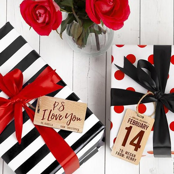 Personalized Wooden Valentine’s Gift Tags