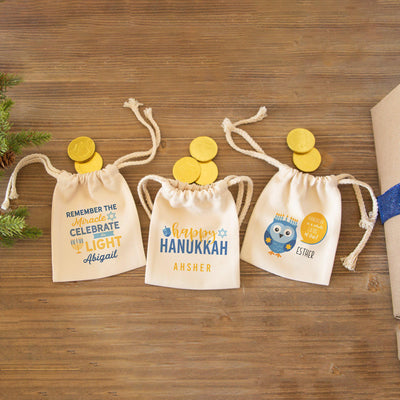 Personalized Hanukkah Gift Bags