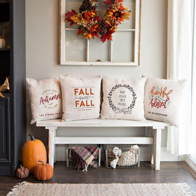 Personalized It’s Fall Y’all Throw Pillow Cover