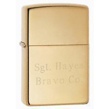 Personalized Armor™ High Polish Brass Zippo Lighter