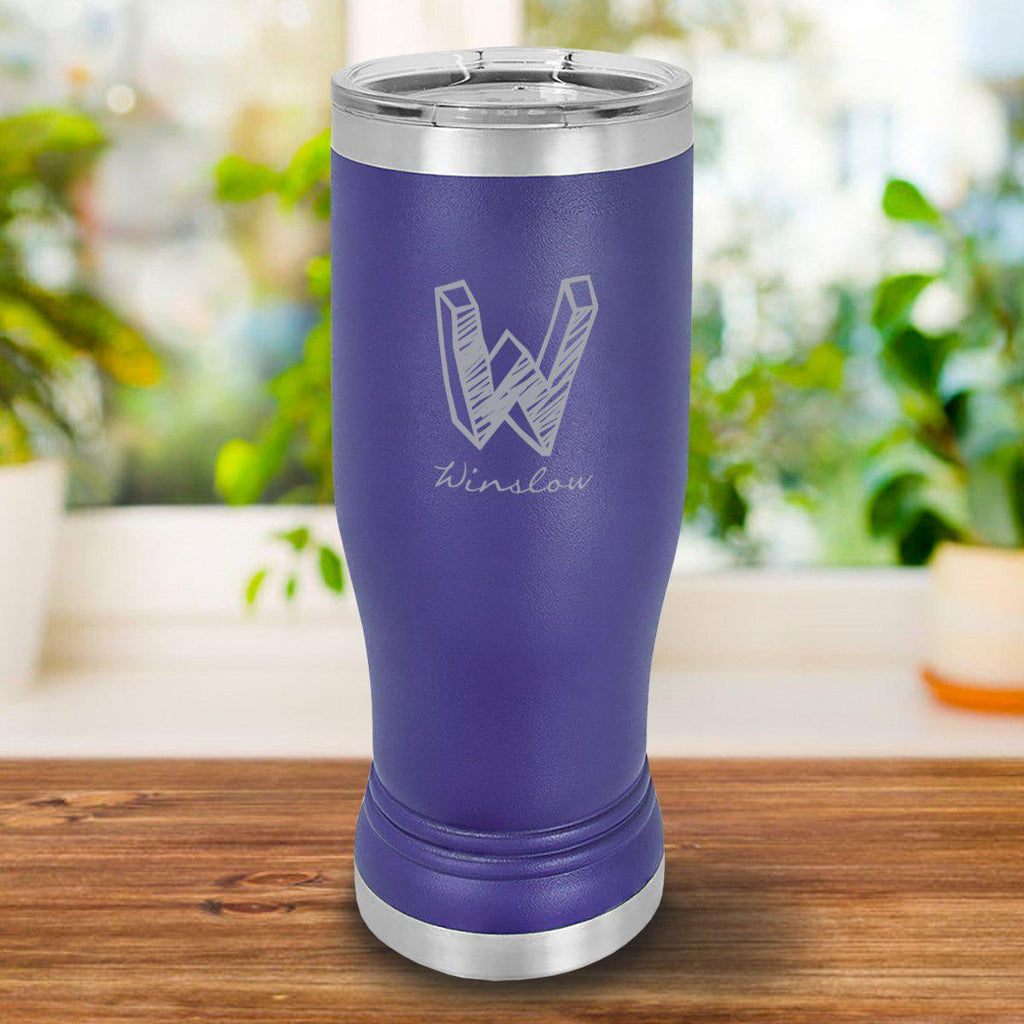 Personalized 20oz. Purple Insulated Pilsner