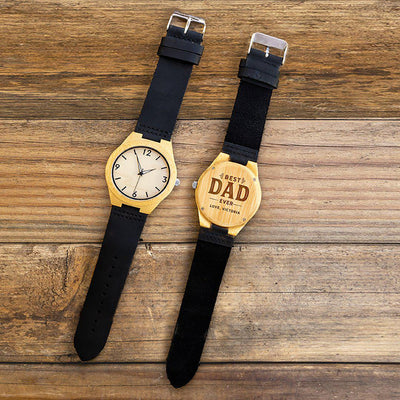 Personalized Wood Watches for Dad
