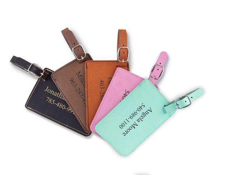 Personalized Leatherette Luggage Tags
