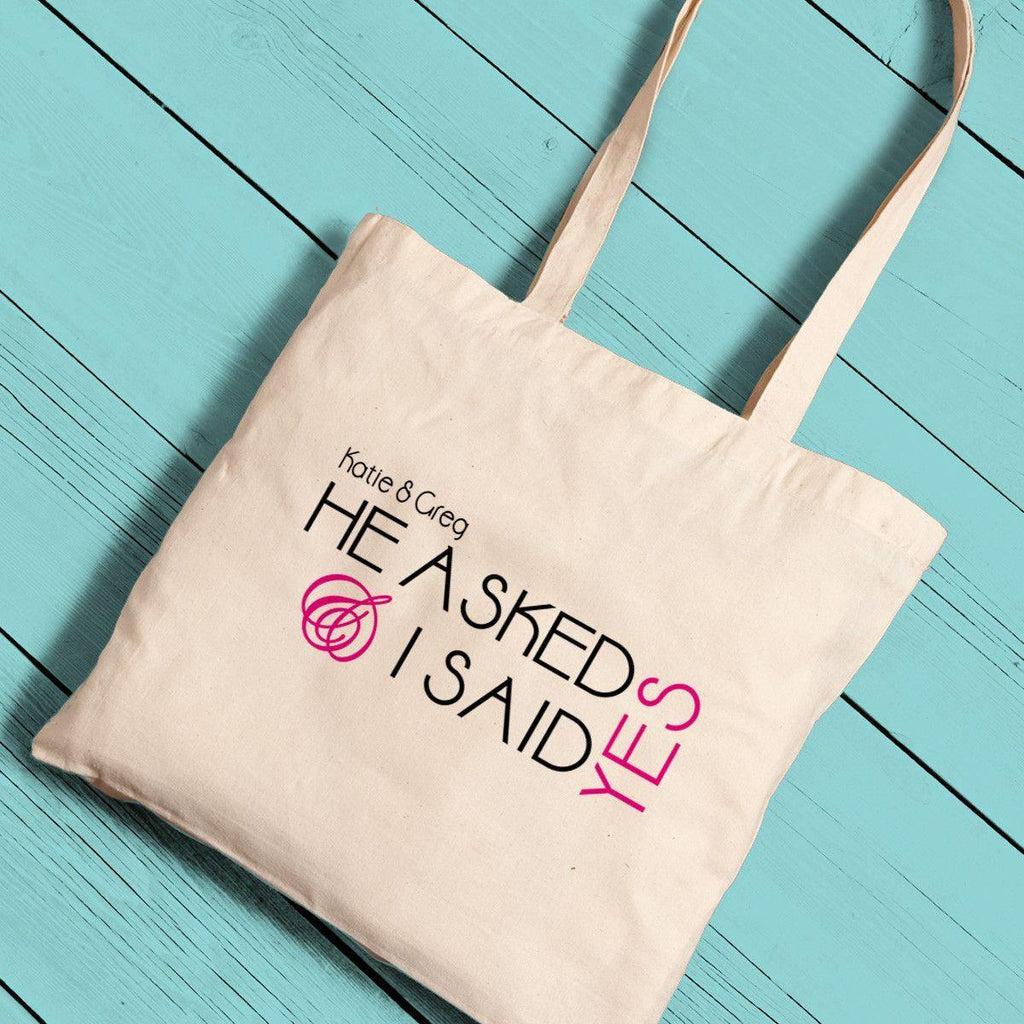 Personalized Canvas Totes – Bride and Bride to Be