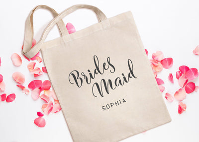 Personalized Bridesmaid Tote Bags