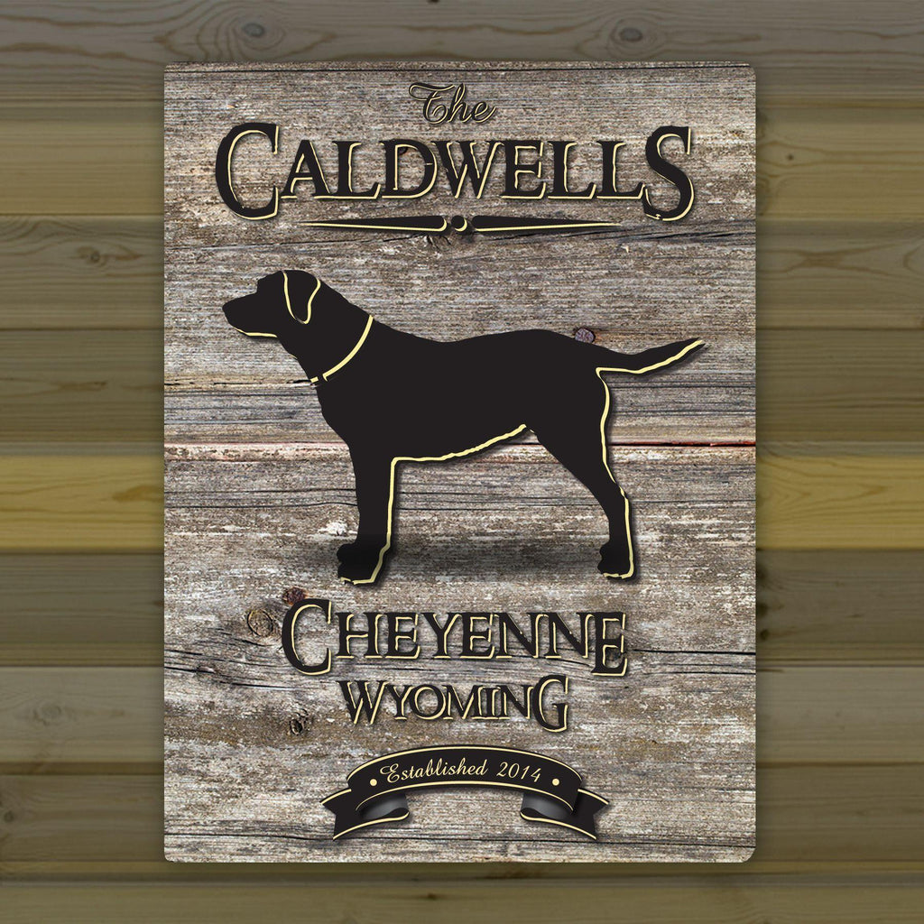 Personalized Weathered Wood Welcome to the Lake Canvas Sign