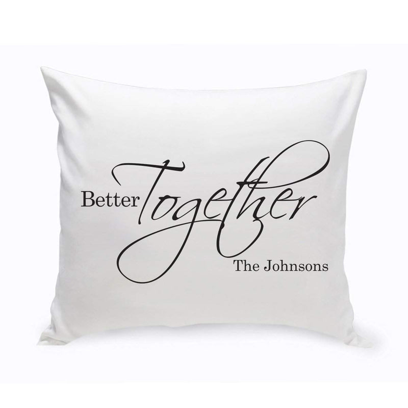 Personalized Better Together Throw Pillow (Insert Included)
