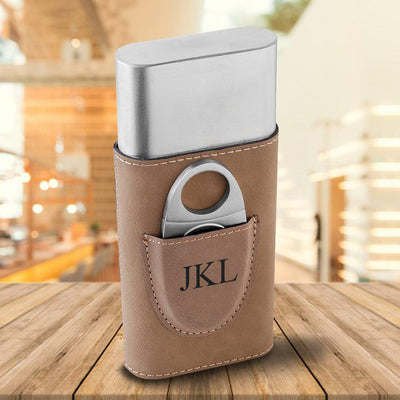 Personalized Cigar Holder – Tan