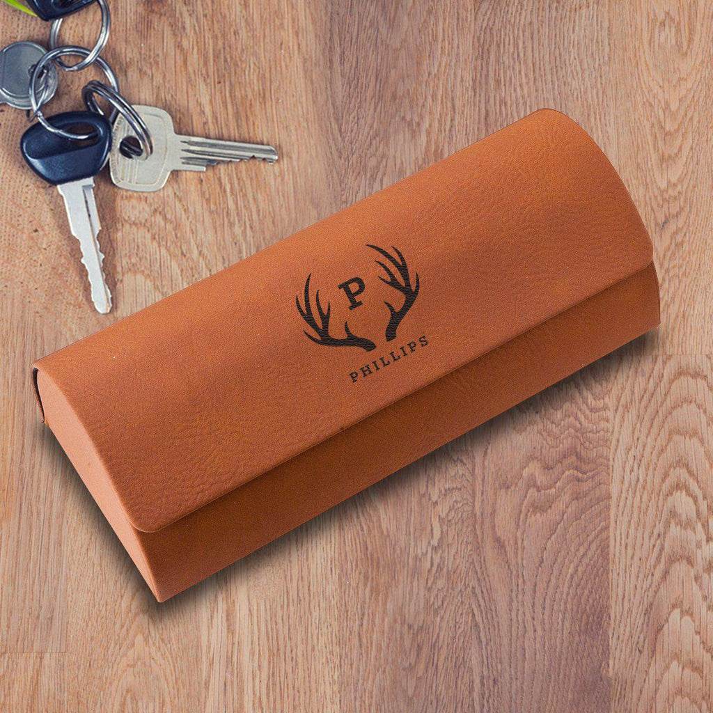 Personalized Eyeglass Case – Rawhide