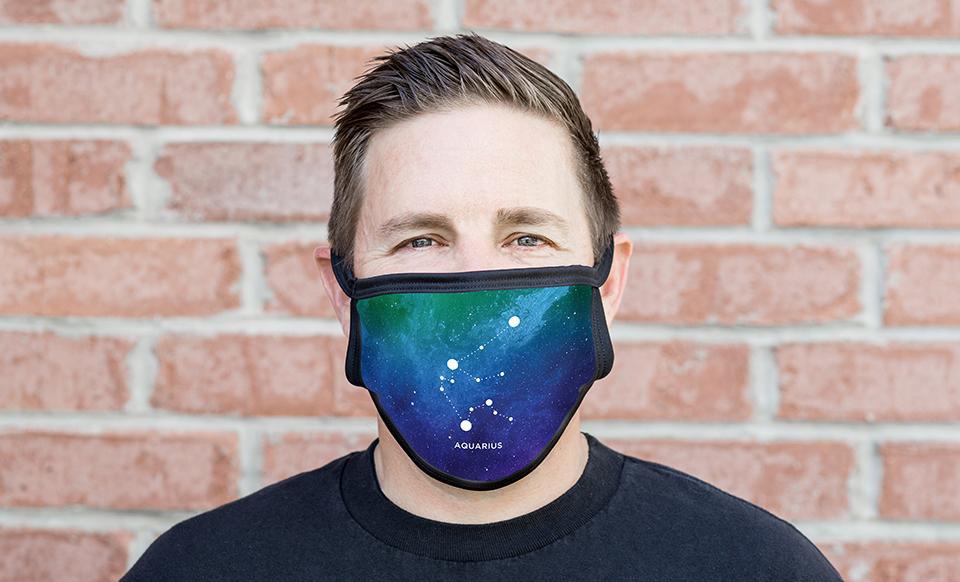 Personalized Reusable Face Covering – Zodiac Collection
