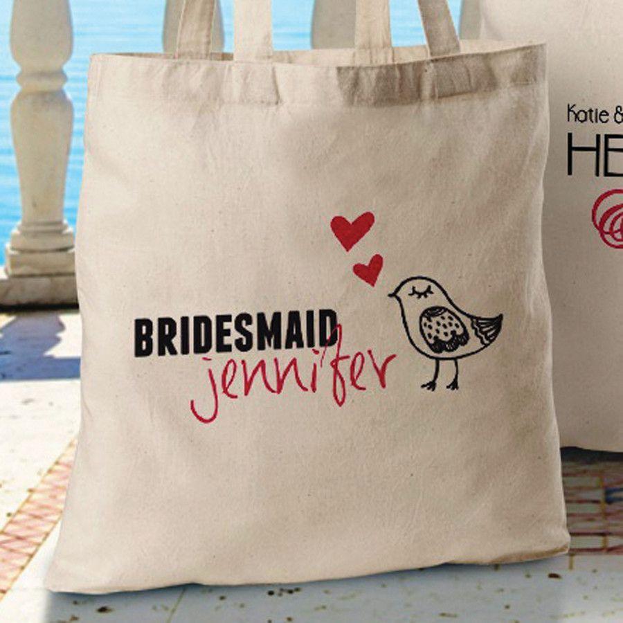 Personalized Canvas Tote – Bridesmaid