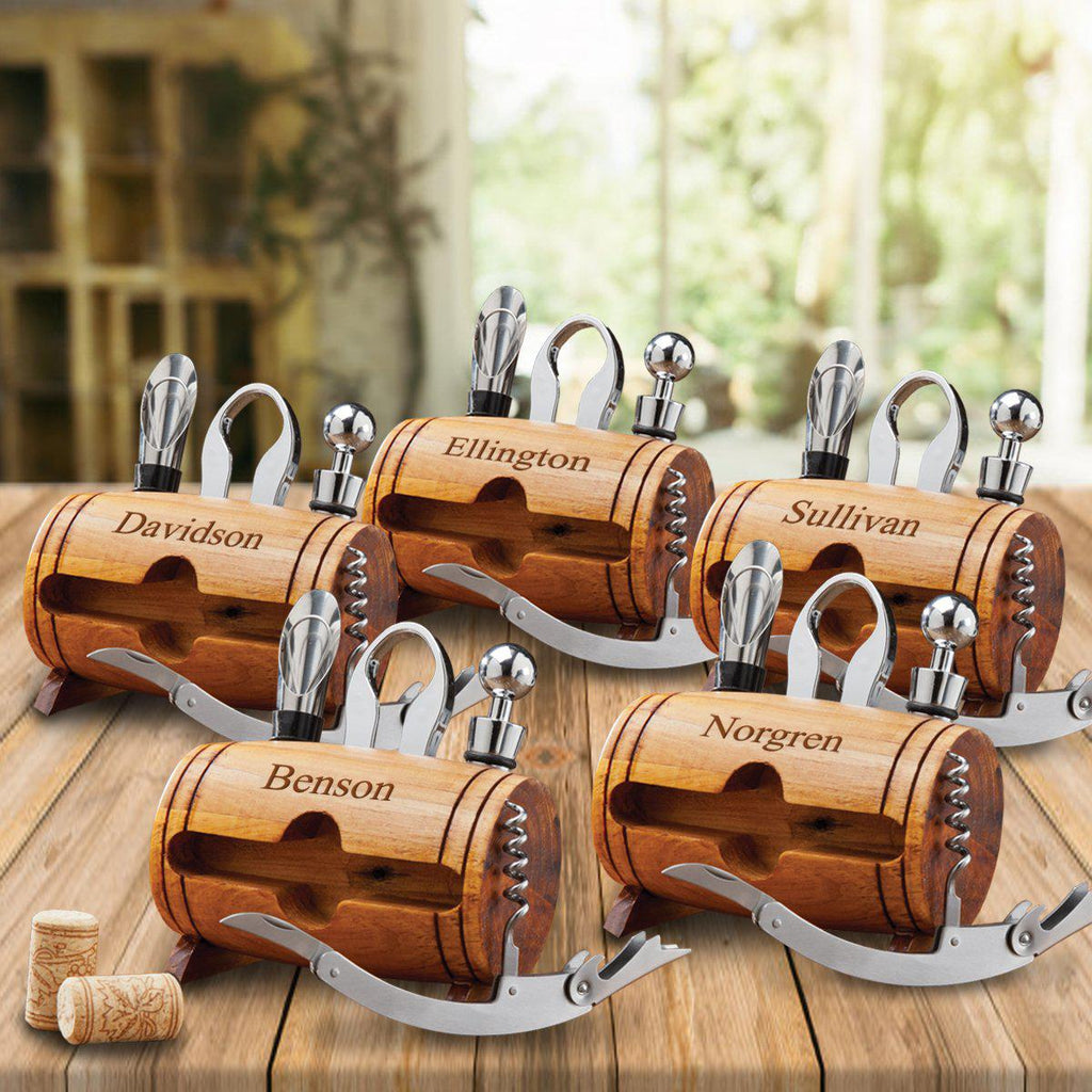 Personalized Wine Tool Set Set Of 5 Bridesmaid Gifts Set