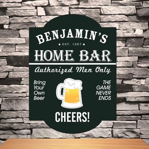 Personalized Classic Tavern Sign – Home Bar