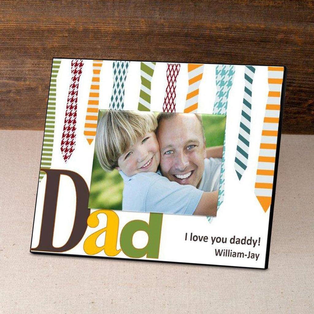 Personalized Father’s Day Picture Frame – Ties