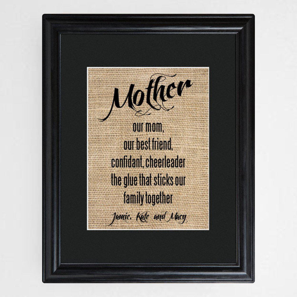 Personalized Mothers Framed Print